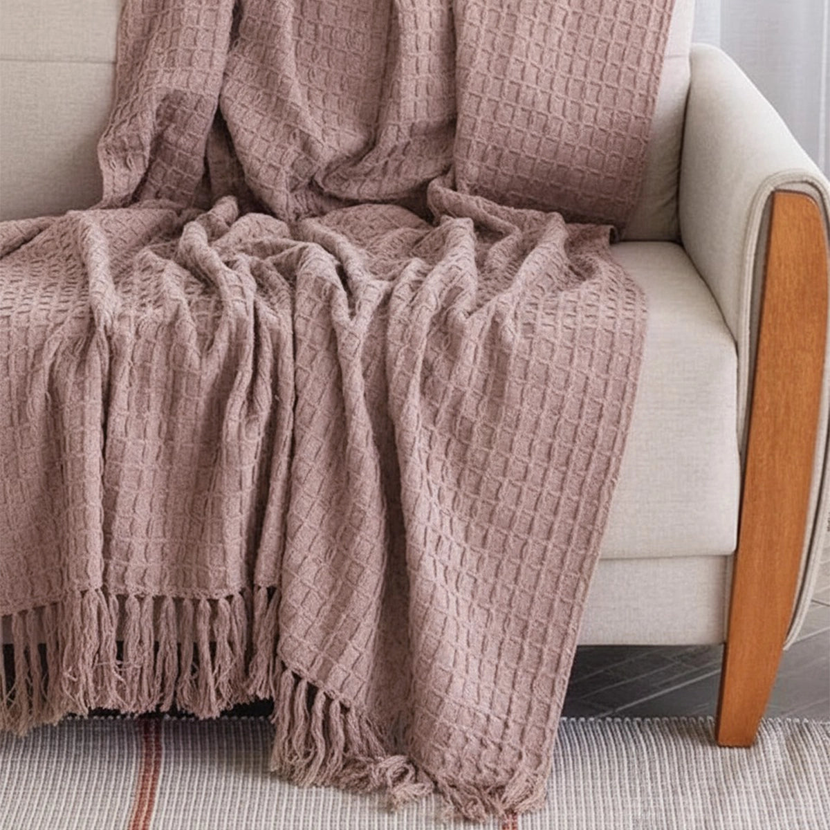 Manta para Sofá Artesanal Algodão Preciosa