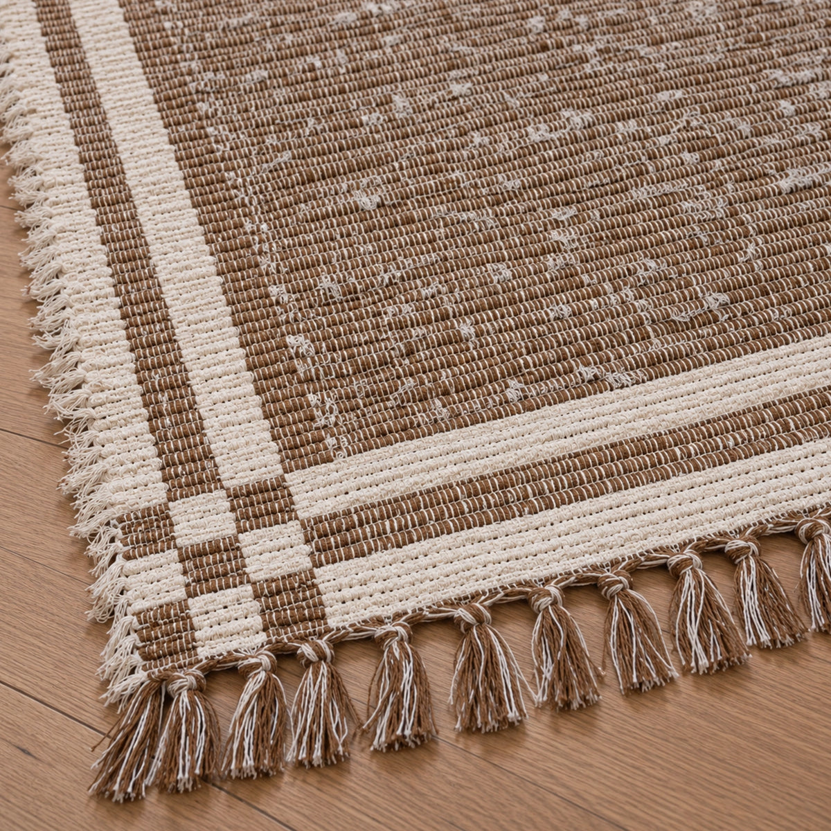 Tapete Beira Cama Dupla Face Trama Natural Boho Chic