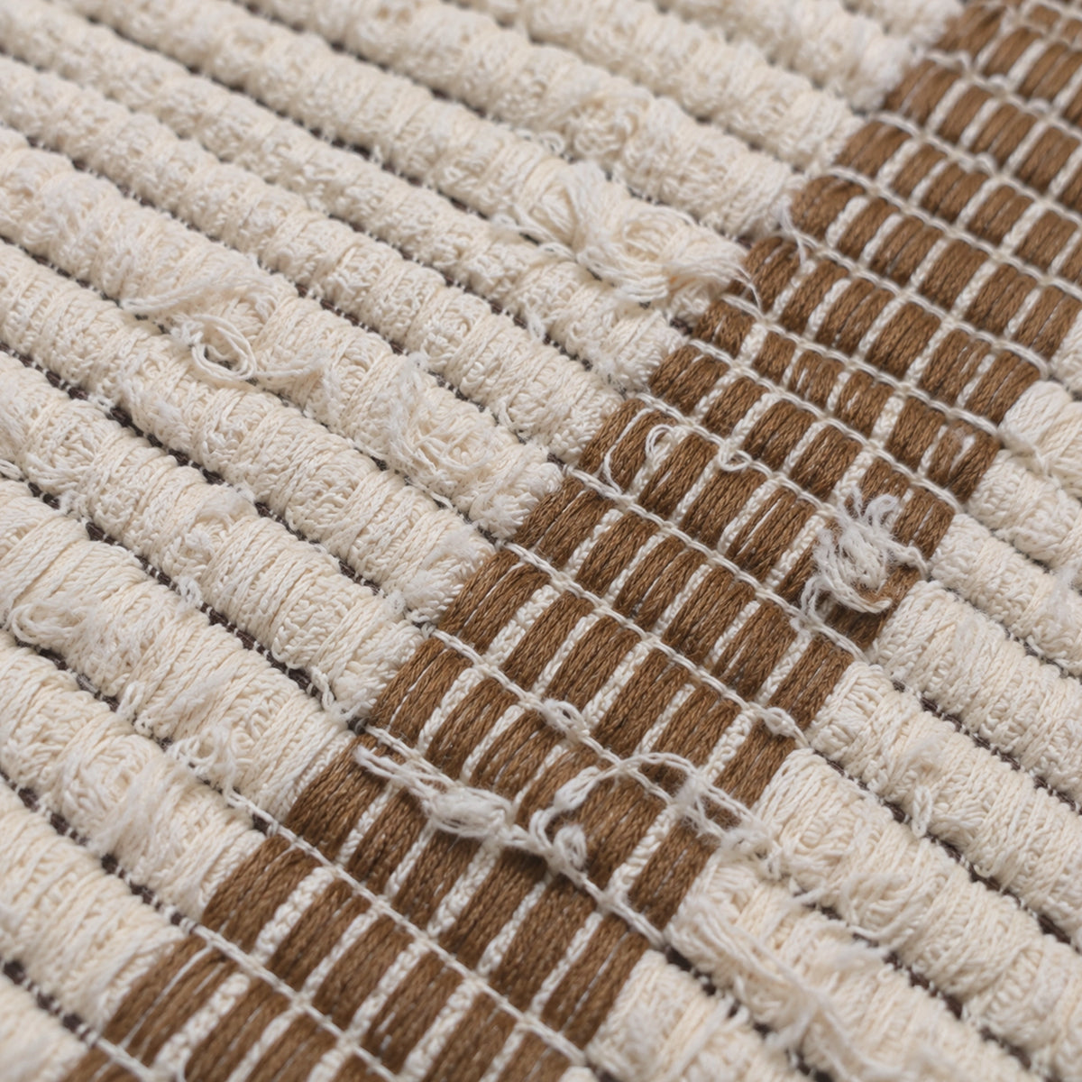 Tapete Beira Cama Dupla Face Trama Natural Boho Chic