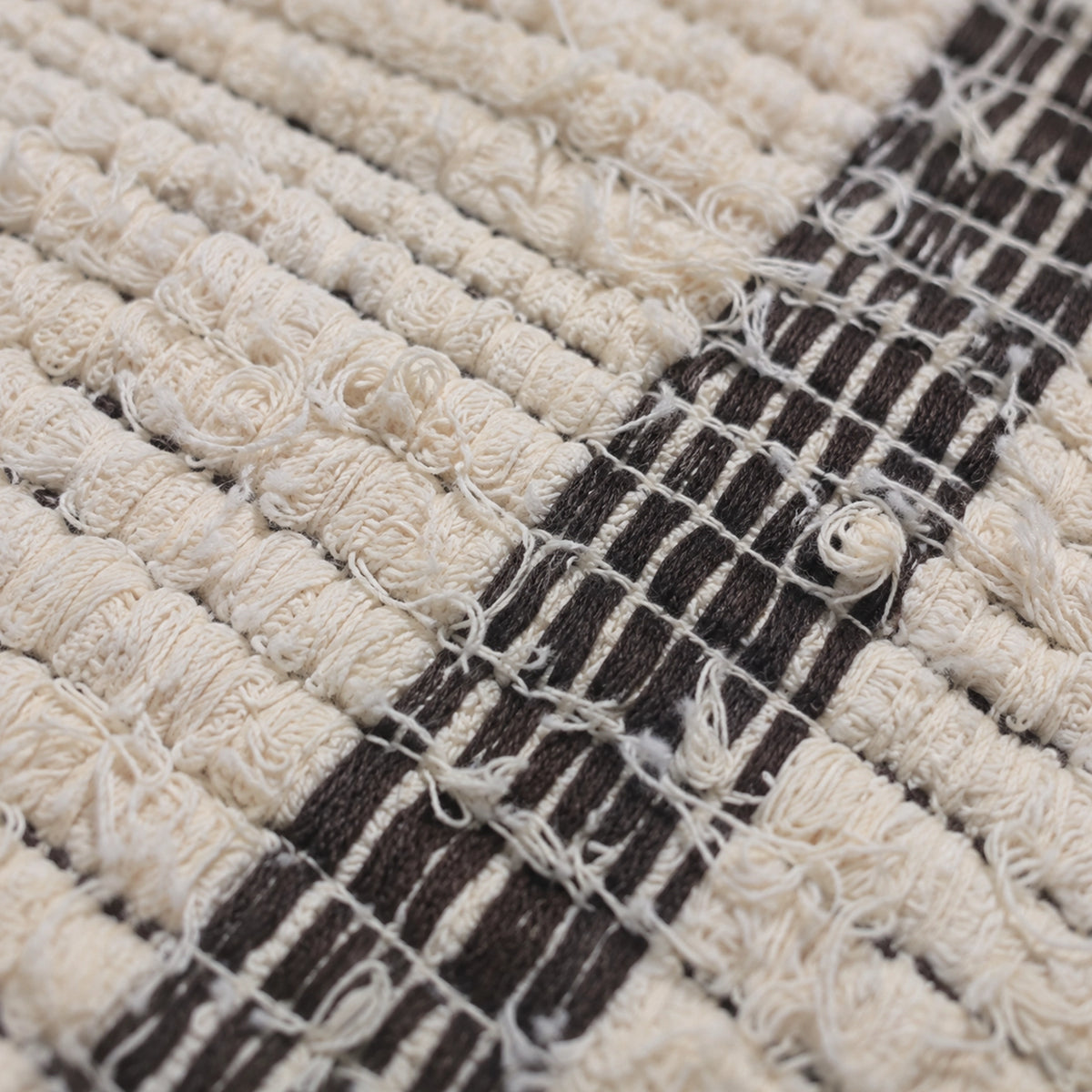 Tapete Beira Cama Dupla Face Trama Natural Boho Chic