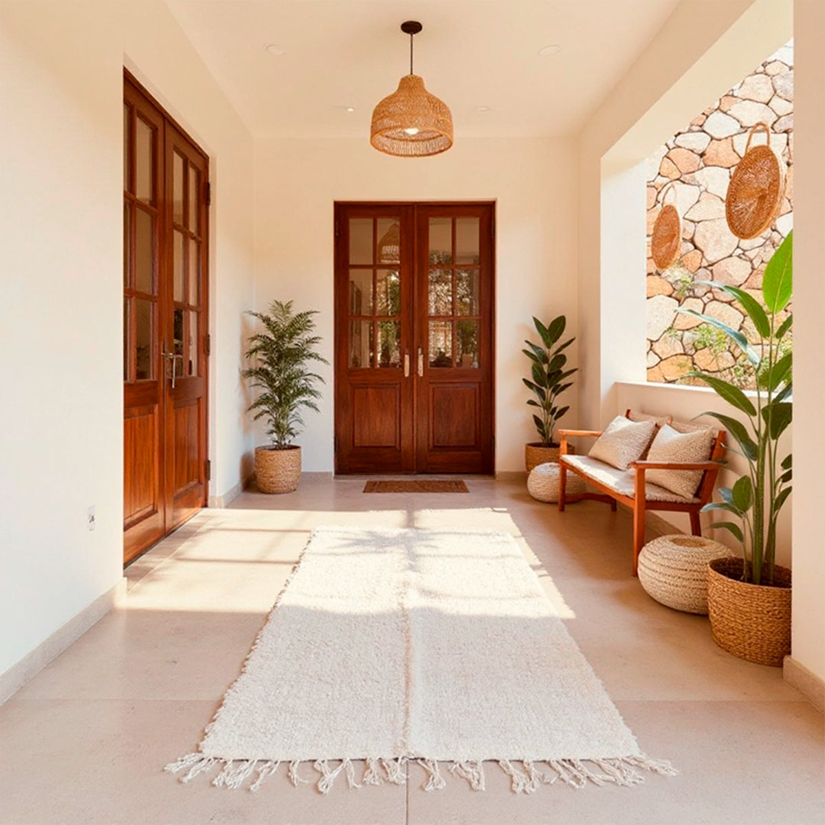 Tapete Felpudo Boho Cru