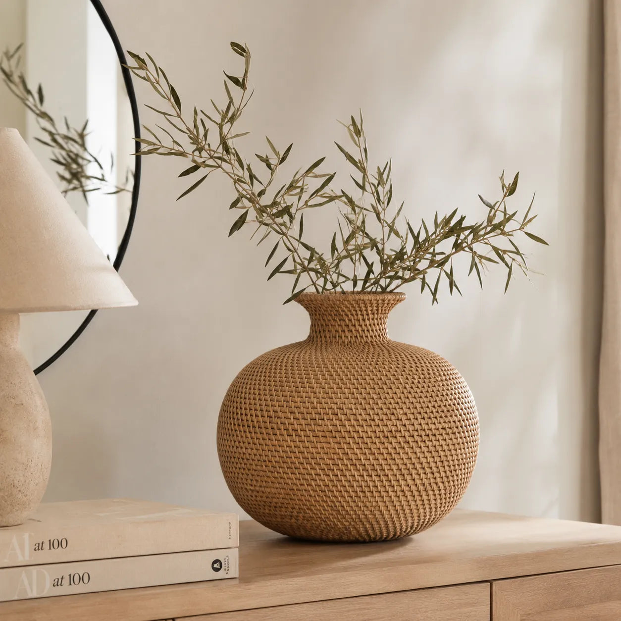 Vaso Decorativo Trançado Boho Bali