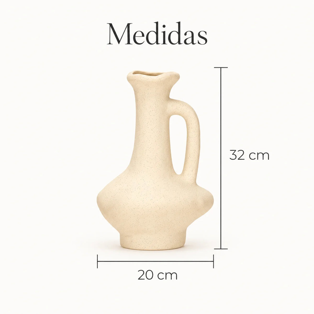 Vaso Decorativo de Cerâmica Orgânico Roma