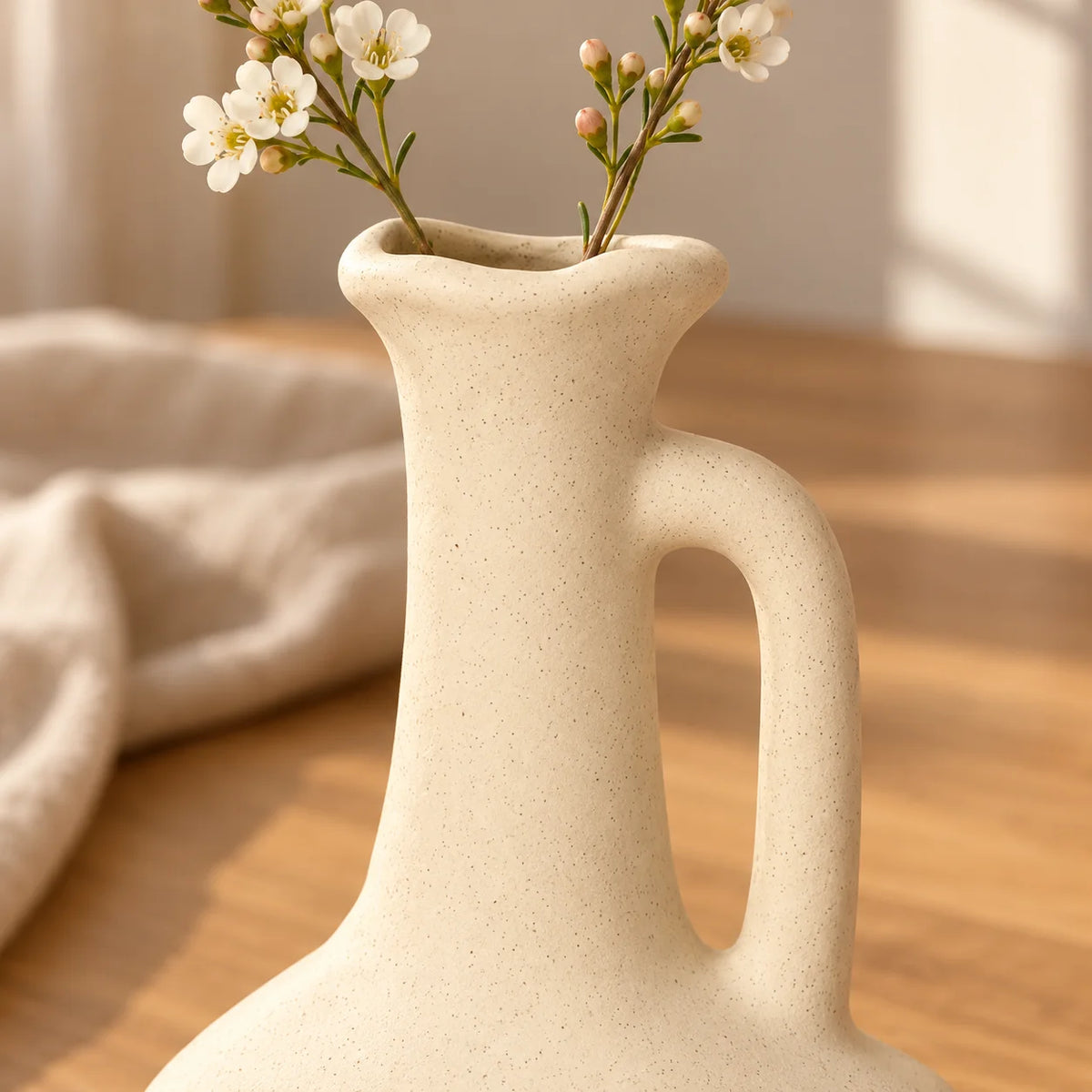 Vaso Decorativo de Cerâmica Orgânico Roma