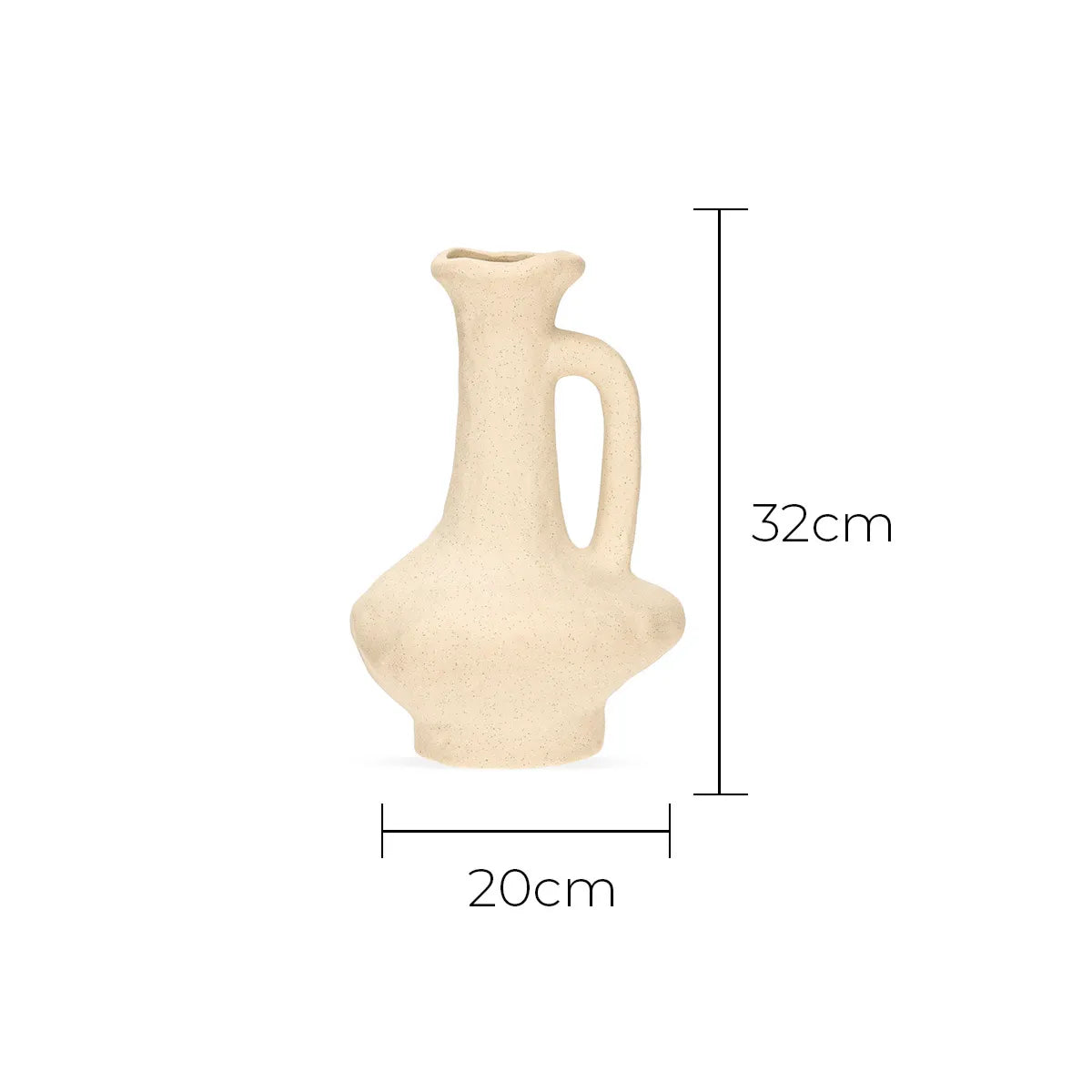 Vaso Decorativo de Cerâmica Orgânico Roma