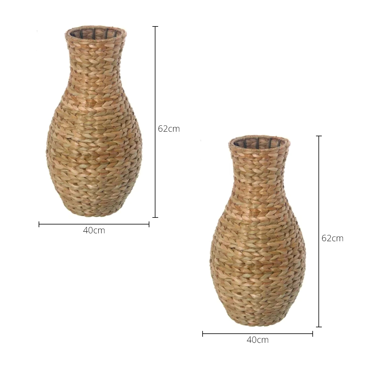 Vaso Decorativo de Fibra Natural Aurora