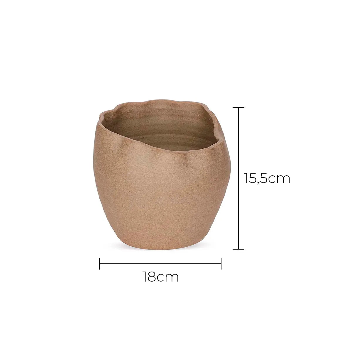 Conjunto de Vasos Decorativos em Cerâmica Terravéa