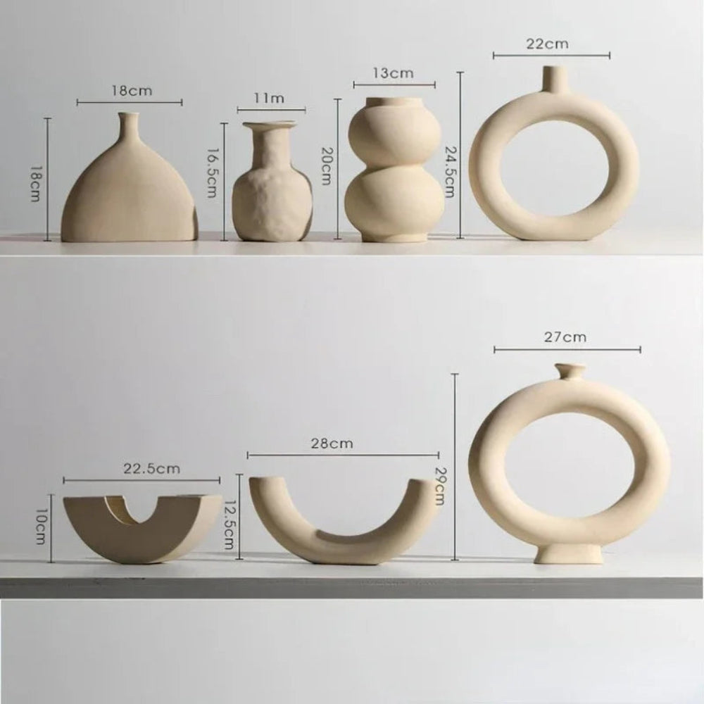 Vasos de Cerâmica Nordic Harmony
