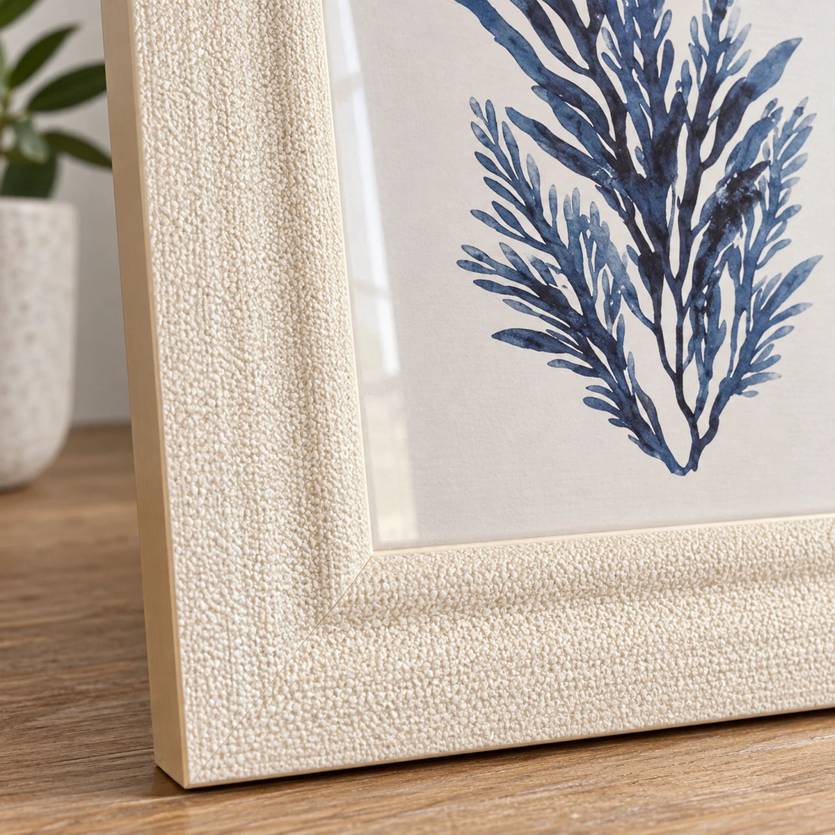 Kit 2 Porta-Retratos Off-White com Textura Celeste — textura 1