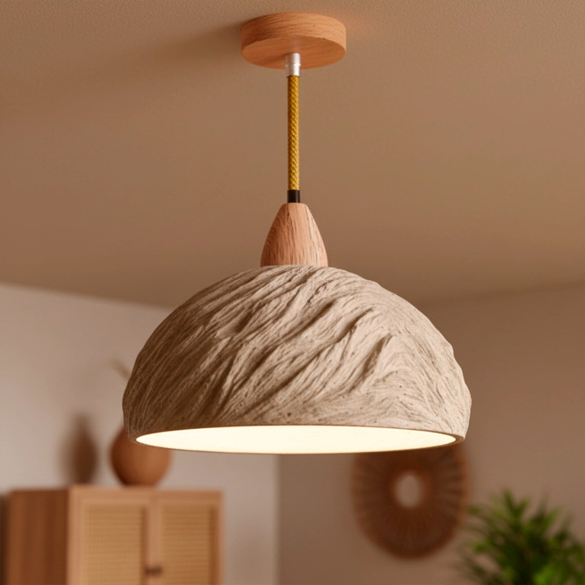 Luminária Pendente de Concreto Kavo — luminária decorativa, imagem de catálogo