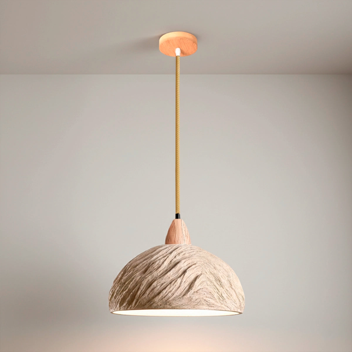 Luminária Pendente de Concreto Kavo — luminária decorativa, imagem de catálogo