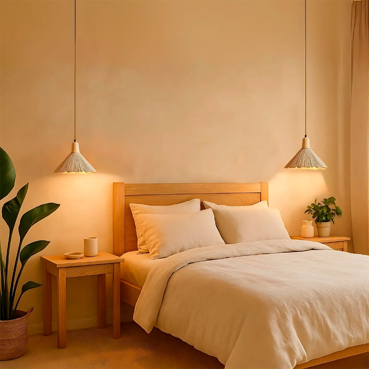Luminária Pendente de Concreto Taen — vista da luminária para decoração de interiores
