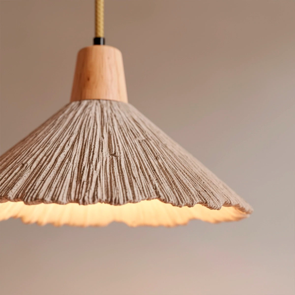 Luminária Pendente de Concreto Taen — luminária decorativa, imagem de catálogo