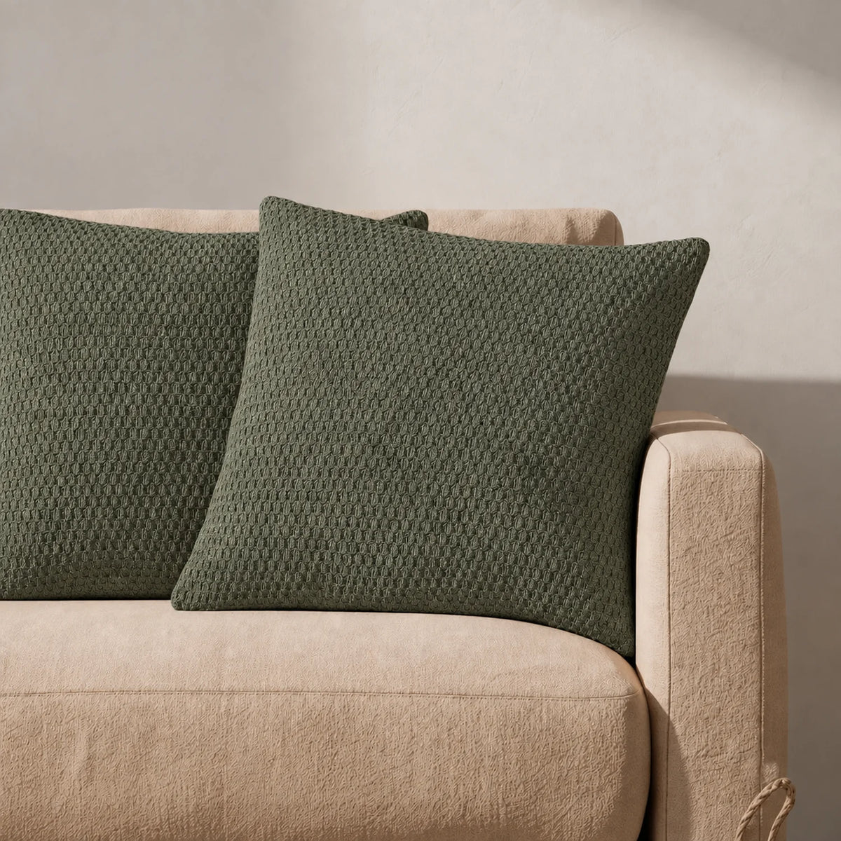 Kit 2 capas Serena Oliva — cor e trama conforme referência do produto