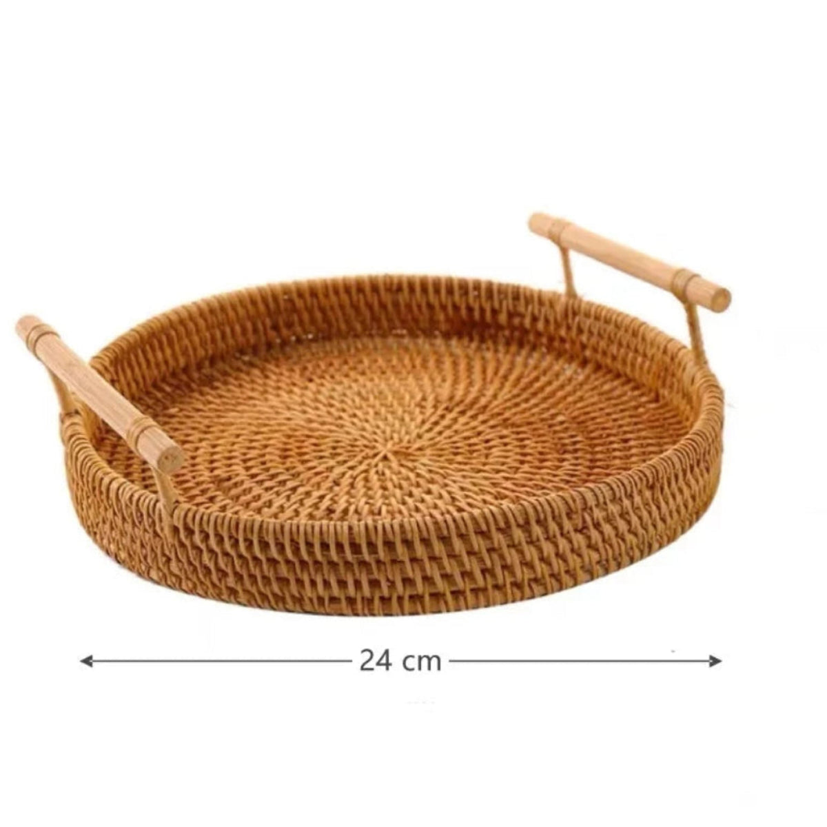 Bandeja Redonda em Vime Nature Craft