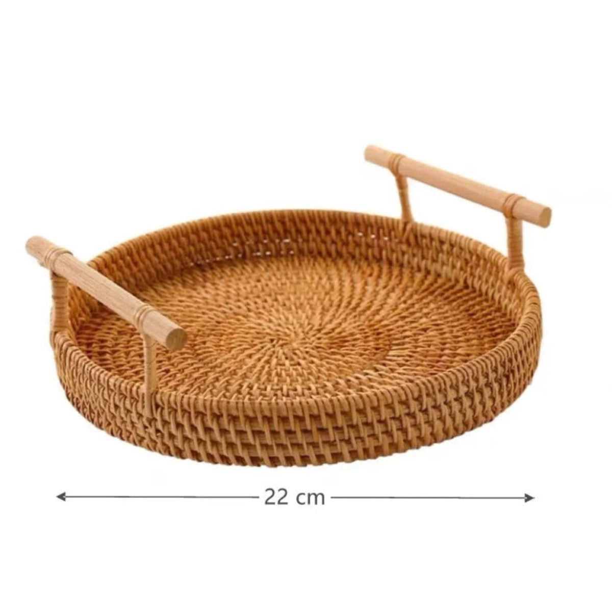Bandeja Redonda em Vime Nature Craft