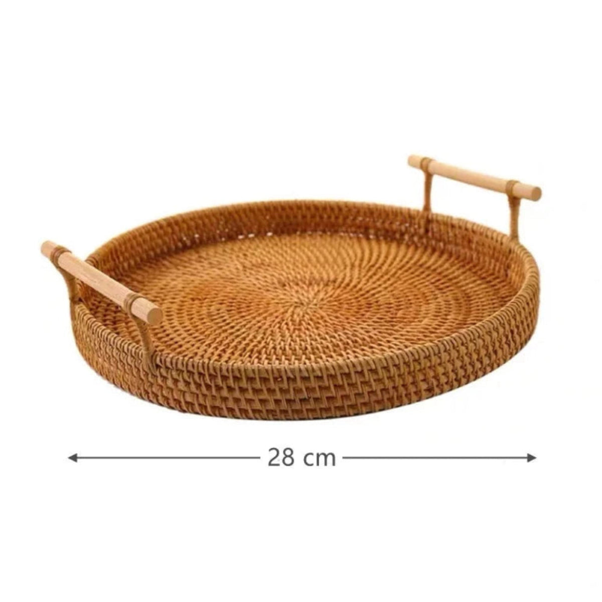 Bandeja Redonda em Vime Nature Craft